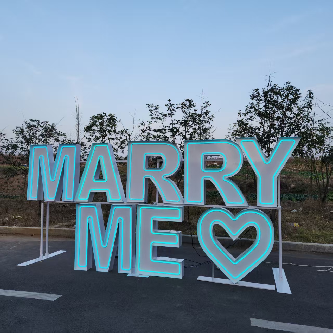 MARRY ME Metall RGB LED Neon-S – Event Party Supply Rental Bewertung und Preis