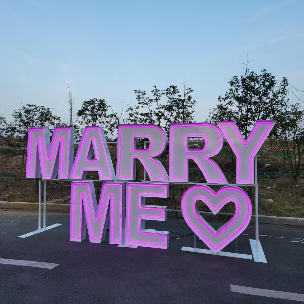 MARRY ME Metall RGB LED Neon-S – Event Party Supply Rental Bewertung und Preis